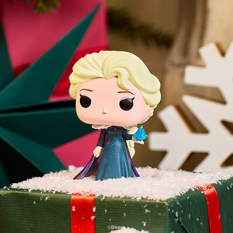 Figurine Funko Pop Disney Princess Holiday Elsa - vue 4
