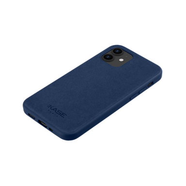 Cover in pelle scamosciata Alcantara per Apple iPhone 12 mini, blu indaco