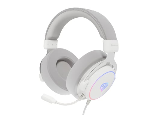 GENESIS Neon 764 Auricular Con cable Diadema Gaming USB Tipo-A Blanco