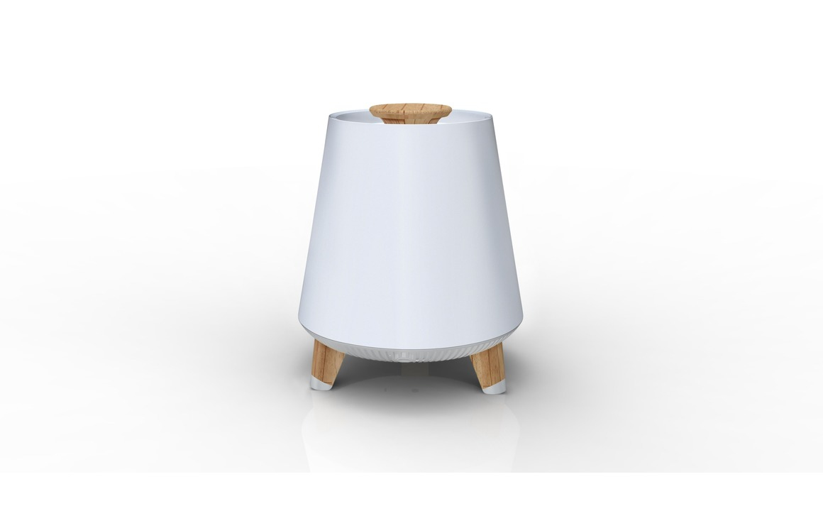 Akai AKBT80 haut-parleur portable et de fête Enceinte portable mono Blanc, Bois 10 W