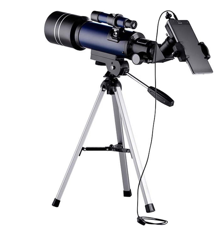 Lunette Astronomique HD Télescope 400 x 70mm Trépied Support Téléphone YONIS