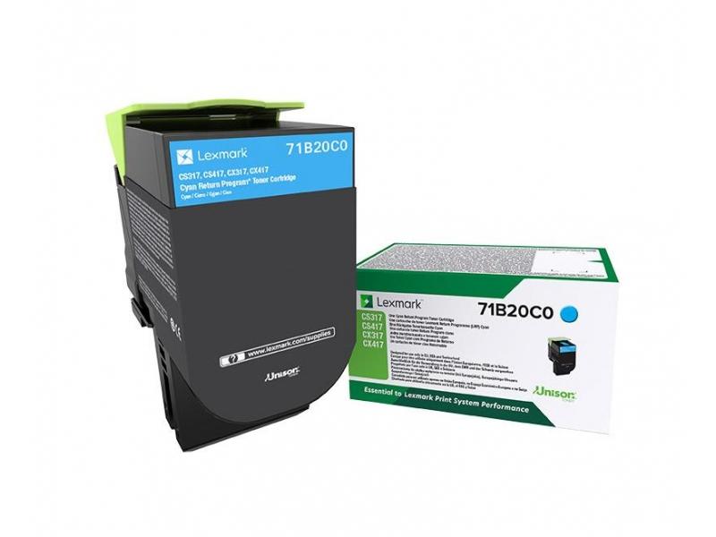 Lexmark 71B20Y0 Cartouche de toner jaune programme de retour - vue 6