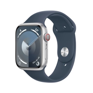 Apple Watch Series 9 45 mm Digital 396 x 484 Pixeles Pantalla táctil 4G Plata Wifi GPS (satélite)