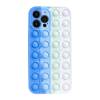 Custodia Popping Bubble per Apple iPhone 12 Pro Max, blu verde