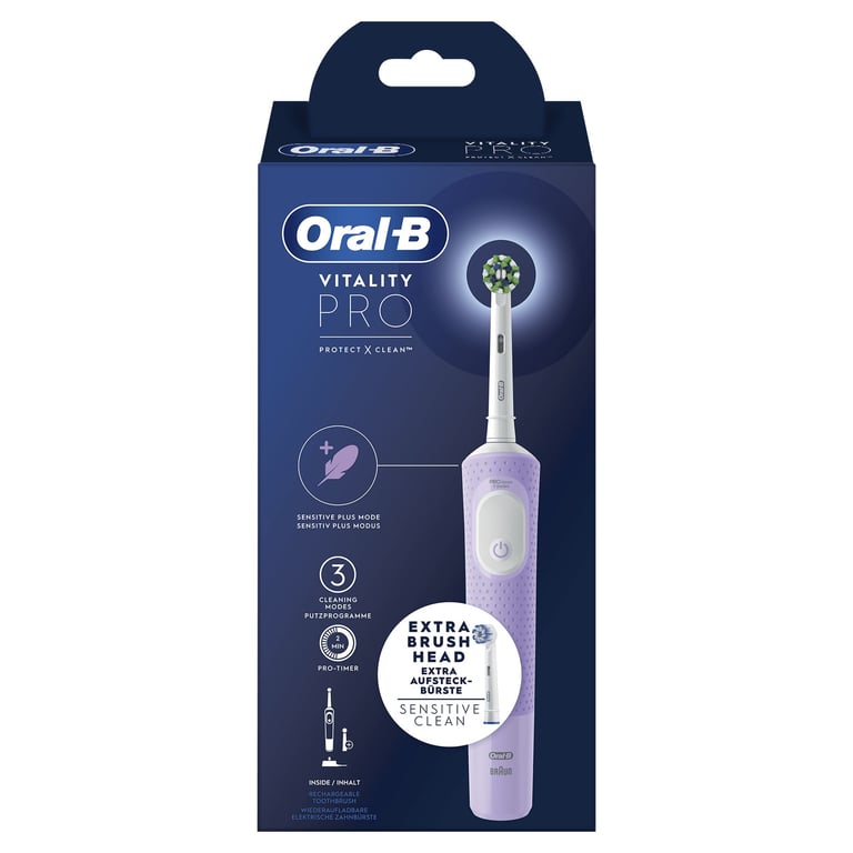 Oral-B Vitality Pro Adulte Brosse à dents rotative oscillante Violet - Neuf