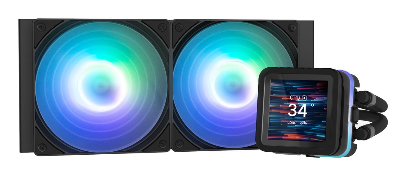 Refroidisseur liquide AIO CPU Zalman Alpha2 DS Compatible AMD AM5AM4 et Intel LGA Écran LCD 2 7 - vue 2