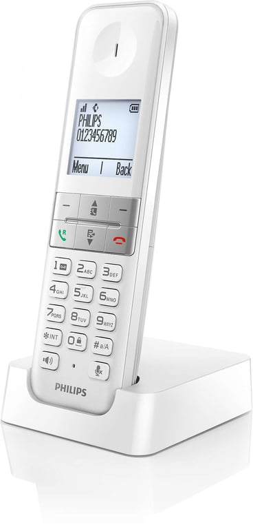 Téléphone Fixe Philips D4701 – DECT, Mains Libres, Blocage d'Appels - vue 5