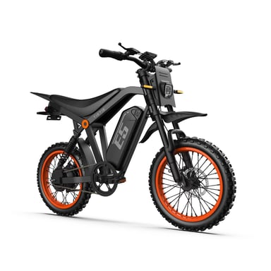 Bicicleta eléctrica todoterreno URLIFE E5 con intermitentes y suspensión completa