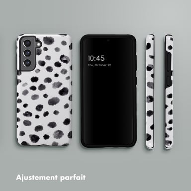 Selencia Coque arrière Vivid pour Samsung Galaxy S21 FE - Trendy Leopard