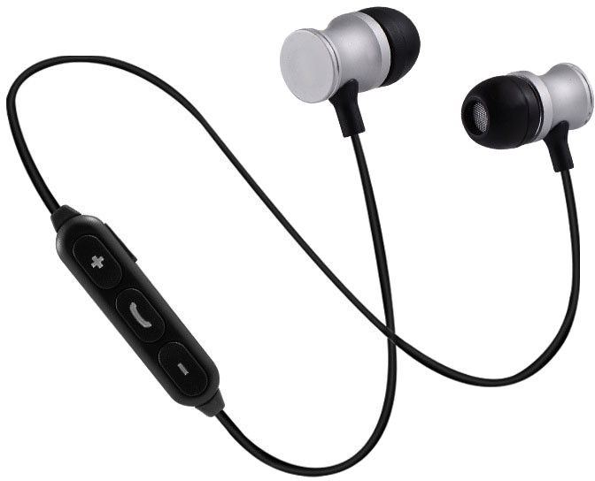 Ecouteurs Bluetooth Metal avec Telecommande pour Smartphone Sans Fil Bouton Son Kit Main Libre INTRA