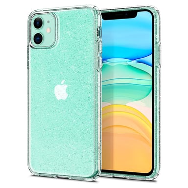 Coque Spigen Liquid Crystal Glitter pour iPhone 11 - Transparent pailleté