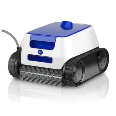 Robot de piscina GRE ER 230 - Mantenimiento del suelo, paredes y conductos de agua de la piscina - Piscina enterrada o elevada - Pared rígida de 9x4m - 2h de autonomía