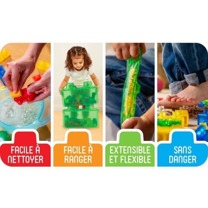 Coffret Amis de la ferme - Jeu de construction - JELLY BLOX - Briques souples et flexibles - Des 2 ans - Neuf