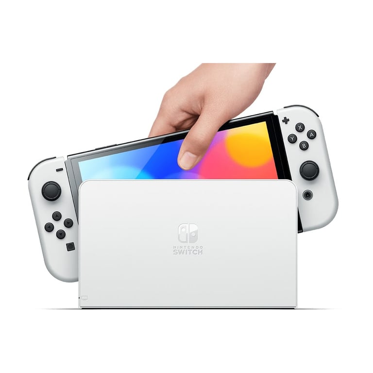 Console Hybride Nintendo Nintendo Switch OLED 7 64 Go Dock Joy-Con Blanc Occasion Certifiée