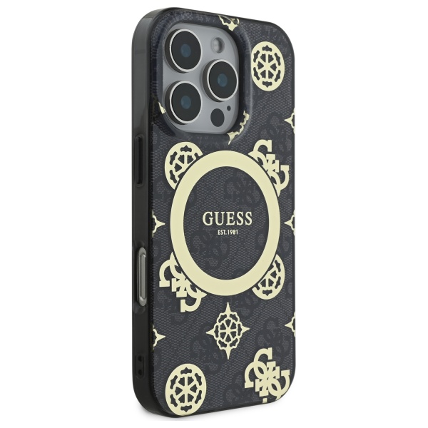 Guess IML Peony On 4G Background Case with MagSafe for iPhone 16 Pro Max 6.9 GUHMP16XH4PYEEK - vue 2