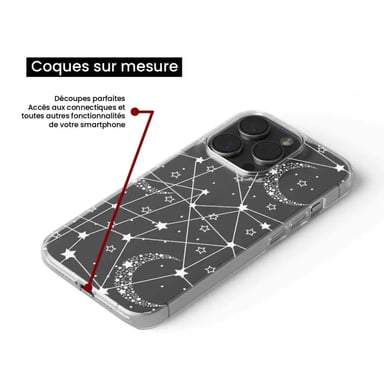 Funda de silicona - Compatible con Google Pixel 8 Pro - diseño lignes etoilees