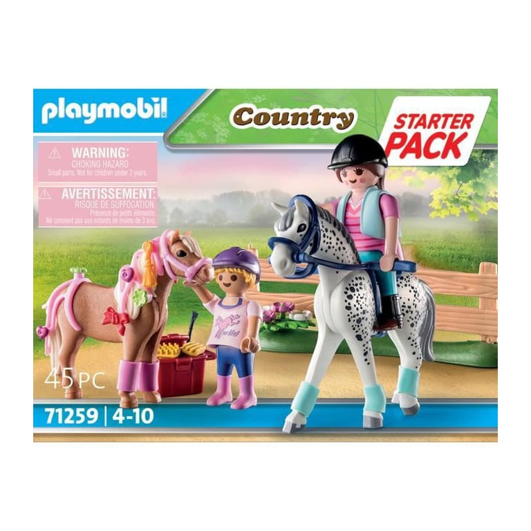 PLAYMOBIL 71259 Country Starter Pack Cavaliers et chevaux Neuf - vue 2