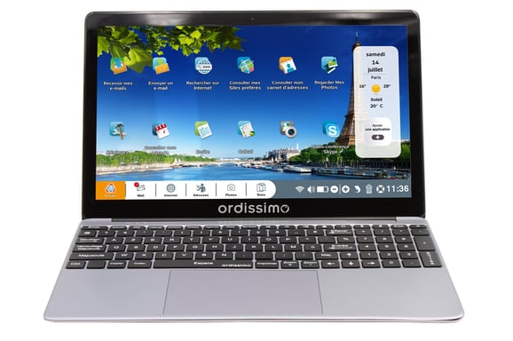 Pack Portátil Ordissimo Lucie3 Pentium N5030 (15,6'') 4 GB RAM 128 GB SSD Gris + Ratón Ergonómico