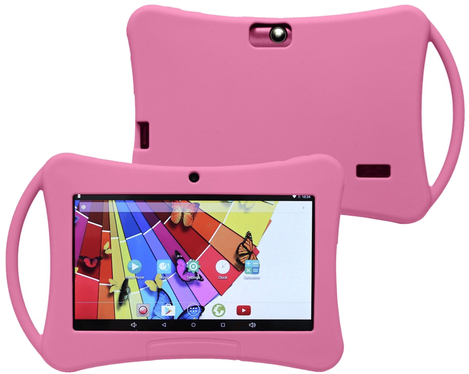 Tablette Enfant 7 Pouces Android 5.1 Lollipop Bluetooth Play Store Wifi Rose 8Go Plastique YONIS