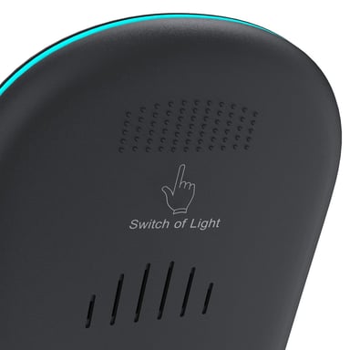 Hama QI-FC15S Téléphone portable Anthracite Secteur Recharge sans fil Intérieure