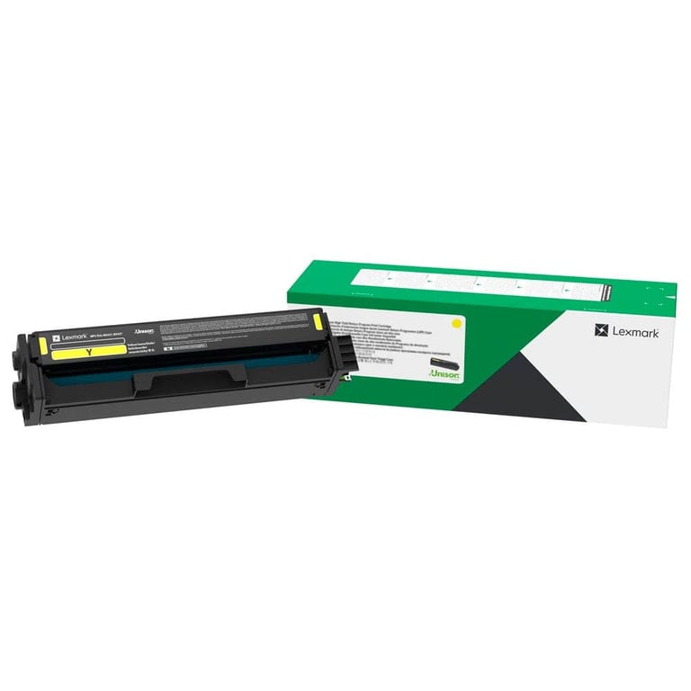 Cartouche de toner Unison Jaune pour imprimante laser LEXMARK Rendement standard 1500 pages - vue 4
