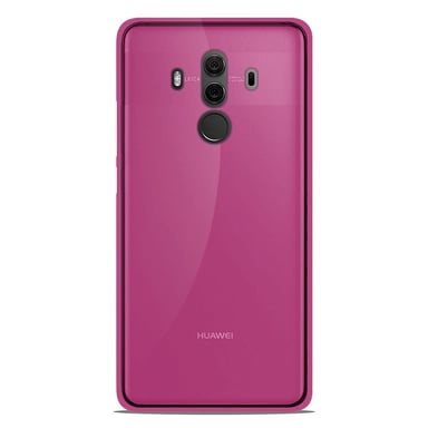 Coque silicone unie compatible Givré Rose Huawei Mate 10 Pro