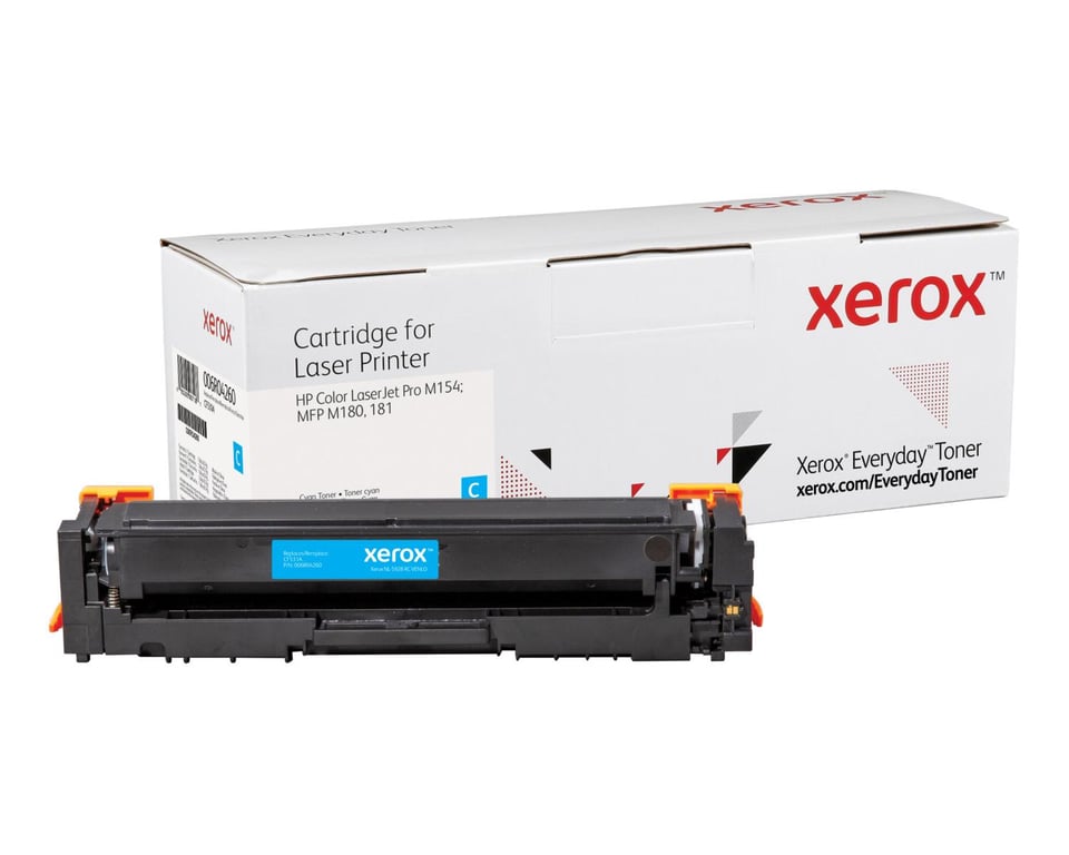 Xerox Cyan compatible cartouche de toner alternative pour : HP CF531A pour HP Color LaserJet Pro M154a M154nw MFP M180n MFP M180nw - vue 3