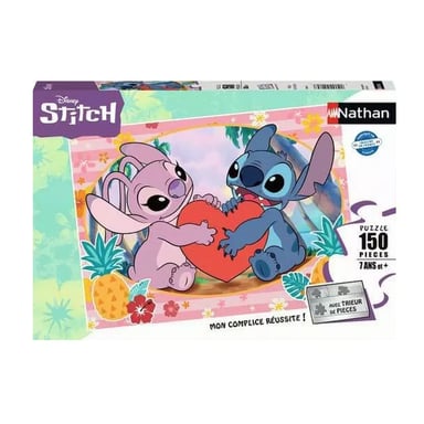 Puzzle Nathan 150 piezas: Moment en Amoureux con Disney Stitch