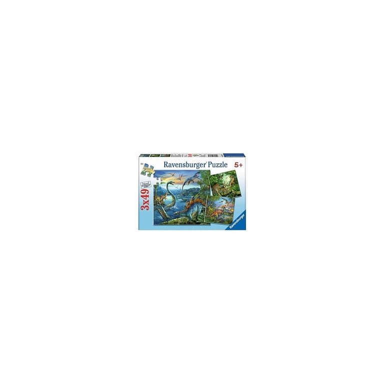 Puzzle 3 x 49 pièces : La fascination des dinosaures Ravensburger France - vue 2