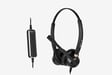 Auricular con cable para locutorios Tellur Voice 520N, QD, biaural, USB, negro