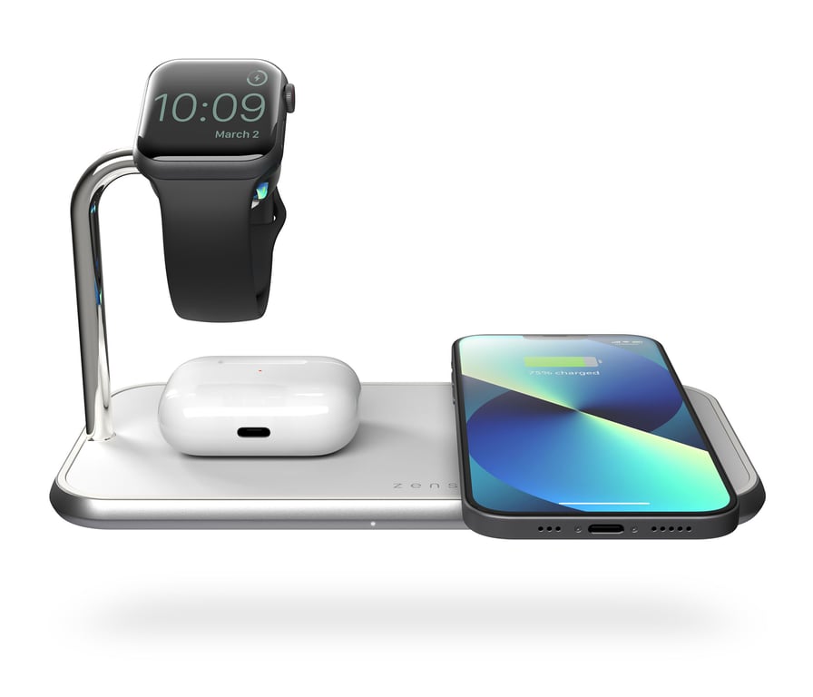 ZENS Dual+ Watch Aluminium Wireless Charger - vue 2