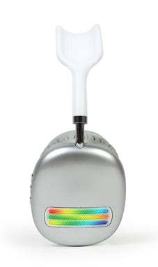 Gembird BHP-LED-02-W casque Sans fil Arceau Appels/Musique Bluetooth Blanc