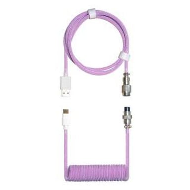 COOLER MASTER Câble de clavier Coiled Cable USB Type A - Type C M/M 1,5m (Magenta) - Neuf