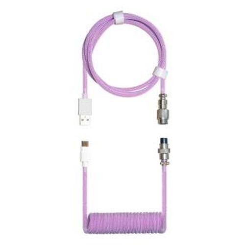 COOLER MASTER Câble de clavier Coiled Cable USB Type A - Type C M/M 1,5m (Magenta) - Neuf