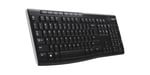 LOGITECH - Teclado inalámbrico K270 - Azerty - PC / Mac - Negro