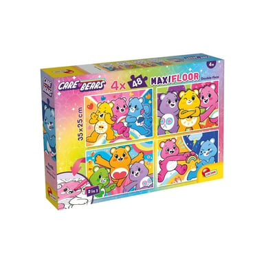 Puzzle Lisciani Care Bears MaxiFloor 4 x 48 pièces grand format Multicolore - Neuf