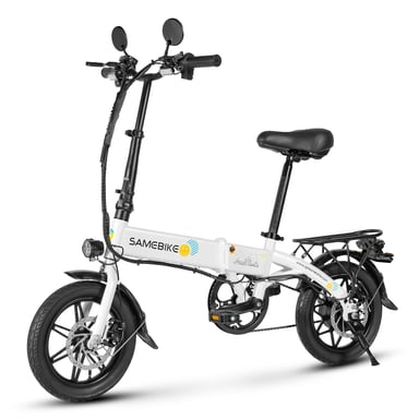 SAMEBIKE YINYU14 Bici elettrica per adulti, bicicletta elettrica pieghevole da 14'' con display LCD 350W 36V7.8AH