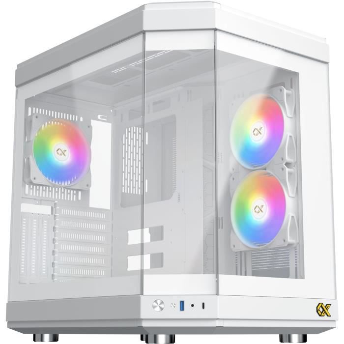Boîtier PC XIGMATEK CUBI Arctic Cube Format E ATX 6x120mm A RGB Neuf - vue 2