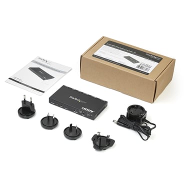 StarTech.com Divisor HDMI de 2 Puertos - de 4K 60Hz con Escalador Incorporado