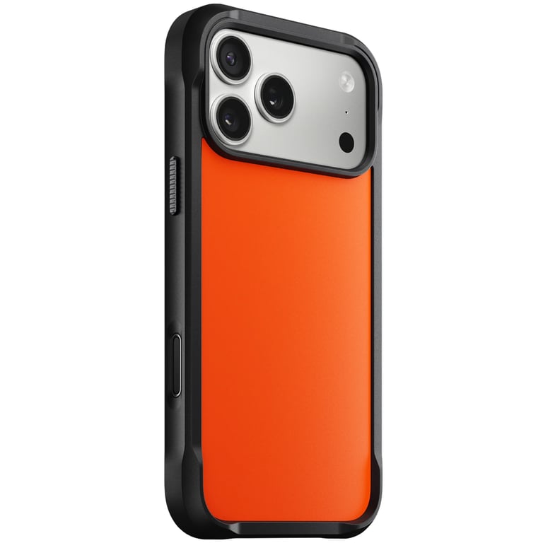 Nomad Funda para iPhone 17 Pro Max MagSafe Marco Reforzado en TPU Antichoque Negro / Naranja - Nuevo