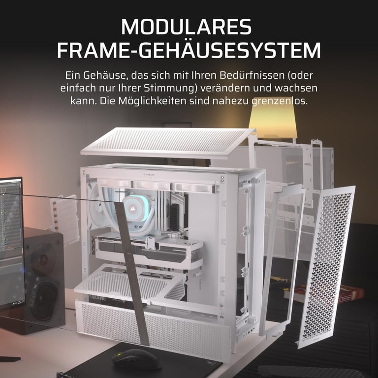 Corsair FRAME 4000D Midi Tower Blanc - Neuf