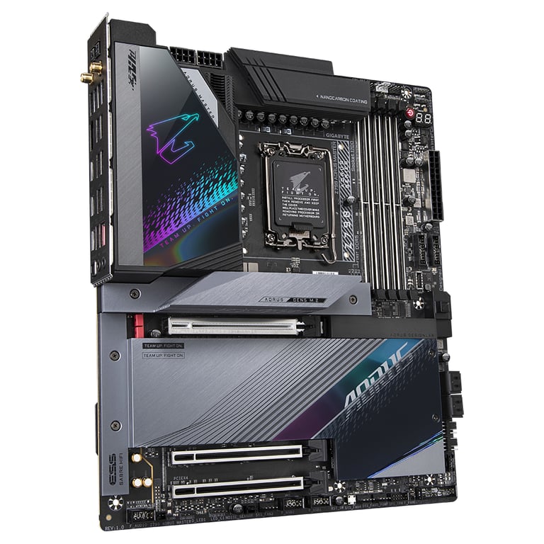 GIGABYTE Z790 AORUS MASTER Carte mère Prend en charge les processeurs Intel Core 13e génération VRM numérique 20+1+2 phases jusqu'à 8000 MHz DDR4 OC 1xPCIe 5.0+4xPCIe 4.0 .2 Wi Fi 6E LAN 10GbE USB 3.2 Gen 2x2 Neuf - vue 2