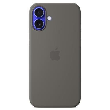 Apple Coque en silicone avec MagSafe pour iPhone 16 Plus - Gris minéral Apple (brand) iPhone 16 Plus