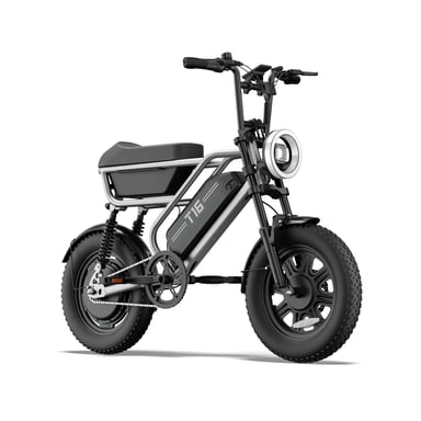 Batería eléctrica URLIFE T16 de 48V y 13Ah, suspensión total, con caja de almacenamiento grande