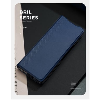 Étui livre magnétique série Dux Ducis Bril pour Samsung Galaxy Z Fold 4 F936B Bleu