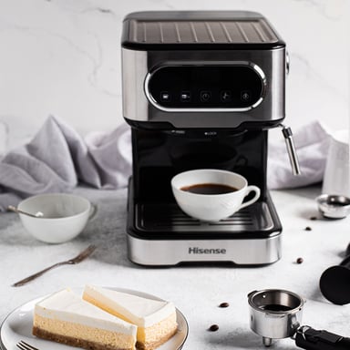 Hisense HESCM15DBK machine à café Manuel Machine à expresso 1,5 L