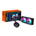 GIGABYTE AORUS WATERFORCE X II 240 Raffreddatore a liquido per processori AIO - 2x ventole ARGB da 120 mm, schermo LCD a colori, DAISY-CHAIN, compatibile con Intel LGA 1851 e AMD AM5