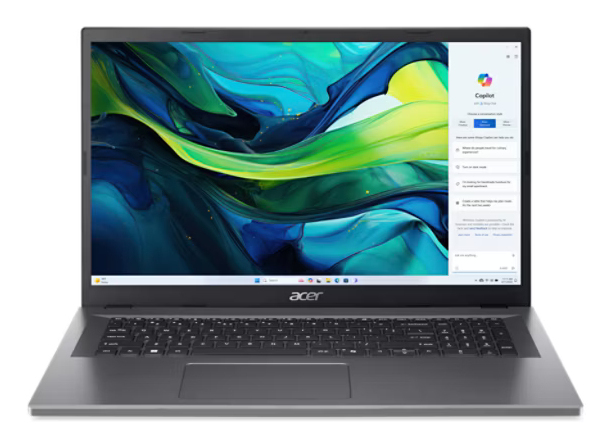 Acer AG17-31P-35D6 Intel Core i3 N-series N355 Ordinateur portable 43,9 cm (17.3 ) Full HD 8 Go LPDDR5-SDRAM 512 Go SSD Wi-Fi 6 (802.11ax) Windows 11 Home Noir - Neuf