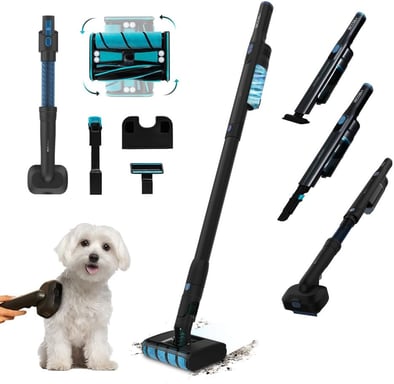 Aspirateur balai sans fil ultraléger pour sols durs