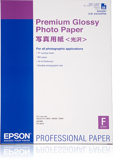 Epson Pap Photo Premium Glacé 25f. A2 0 420x0 Neuf